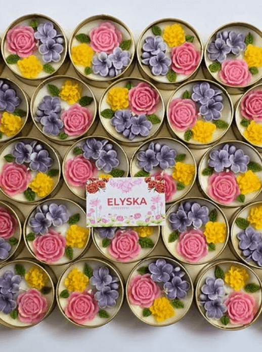 Assorted Flower in a Tin Jar