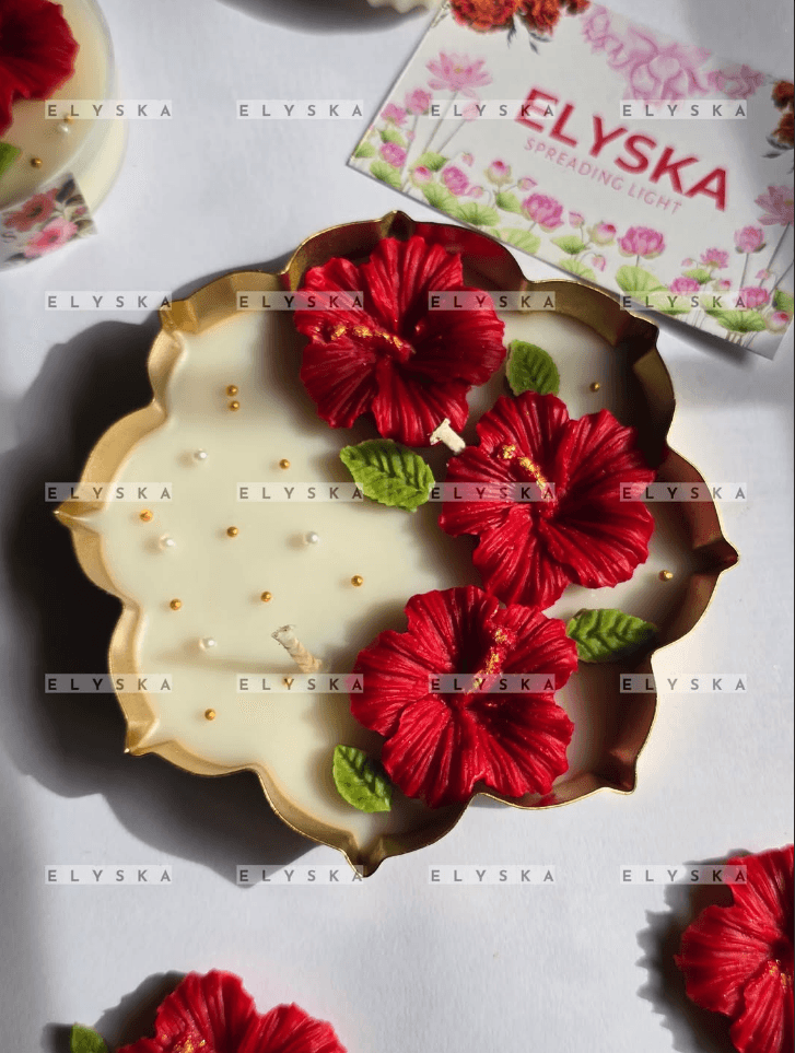 Hibiscus Urli Candle