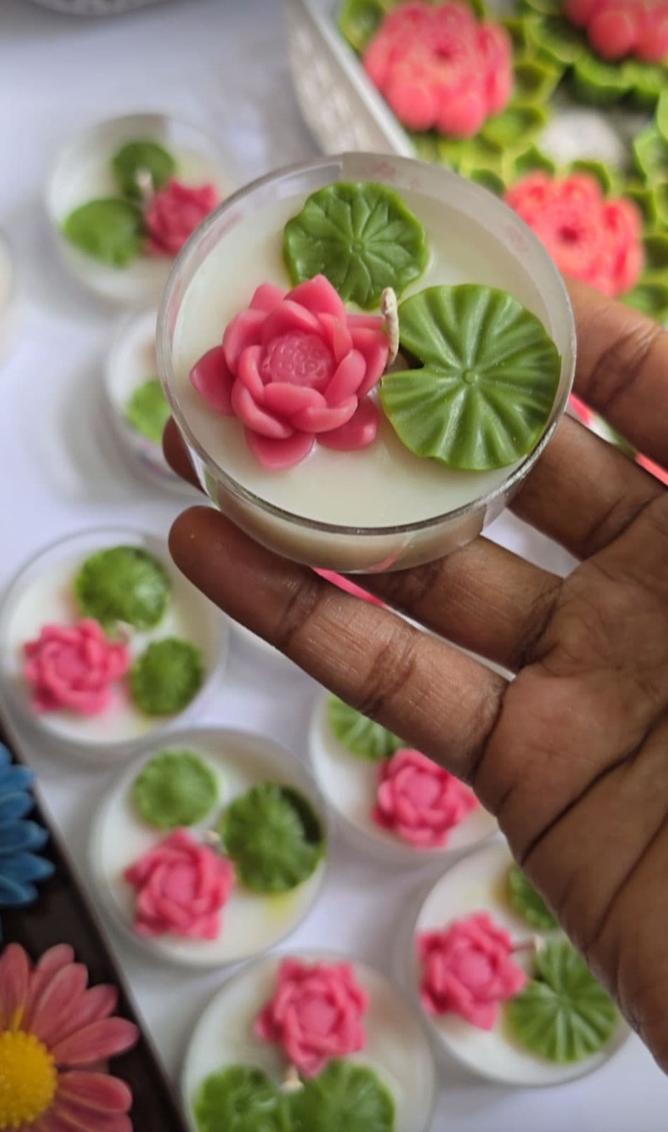 Lotus Pond Tea Light Candle