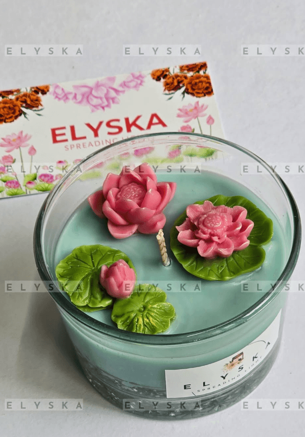 Lotus Pond Candle – Glass Jar